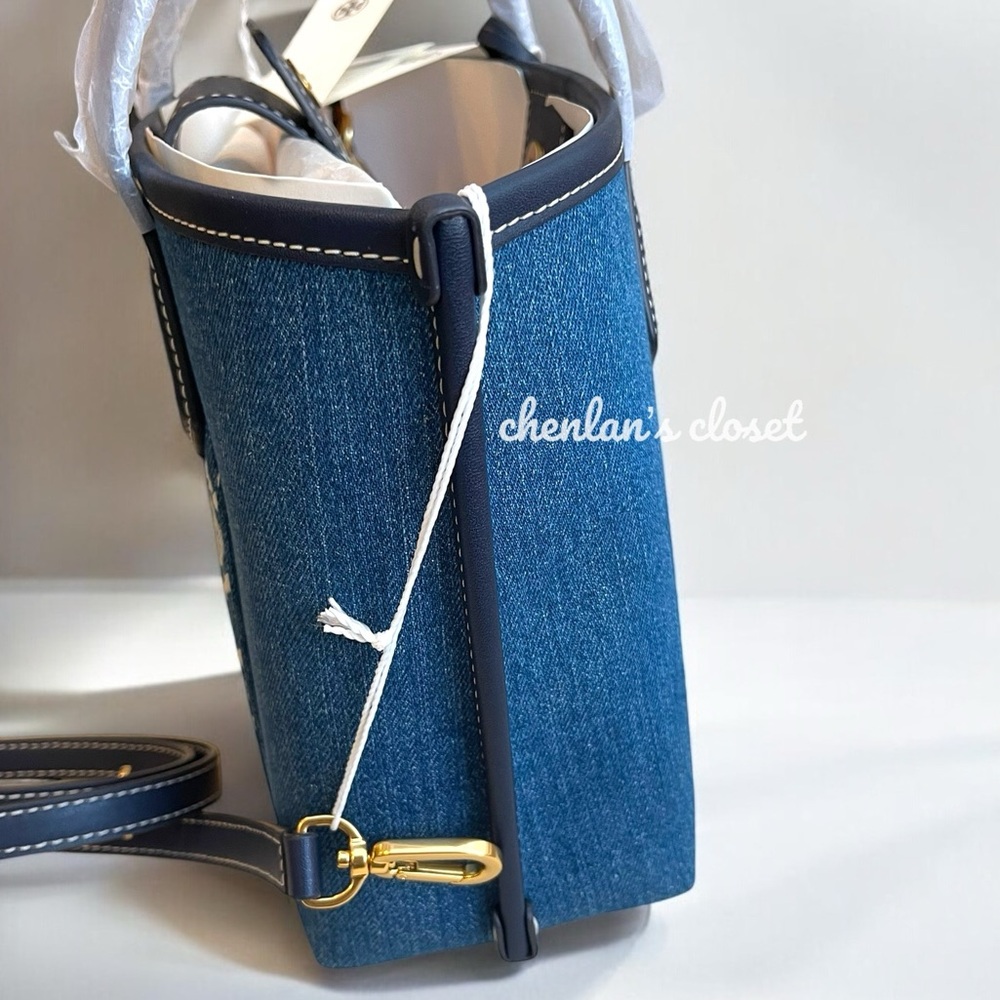 Tory Burch Denim and Navy Crossbody Bag - Picture 9 of 16